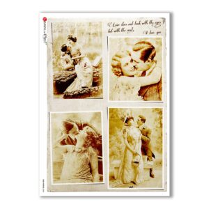 OLD-PHOTOS-0083. Victorian Rice Paper for decoupage.