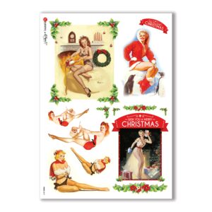 PINUP-0019. Pin-Up Rice Paper for decoupage.