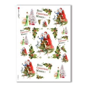 CHRISTMAS-0141. Christmas Rice Paper for decoupage.