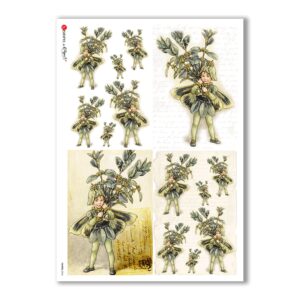 FAIRIES-0060. Rice Paper for decoupage fairies.