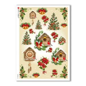 CHRISTMAS-0145. Christmas Rice Paper for decoupage.