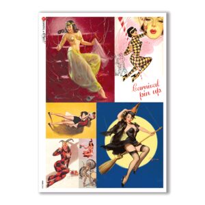 PINUP-0022. Pin-Up Rice Paper for decoupage.