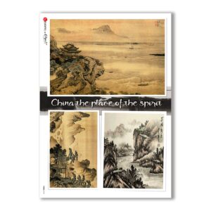 VIEWS-0147. Landscape Rice paper for the decoupage.