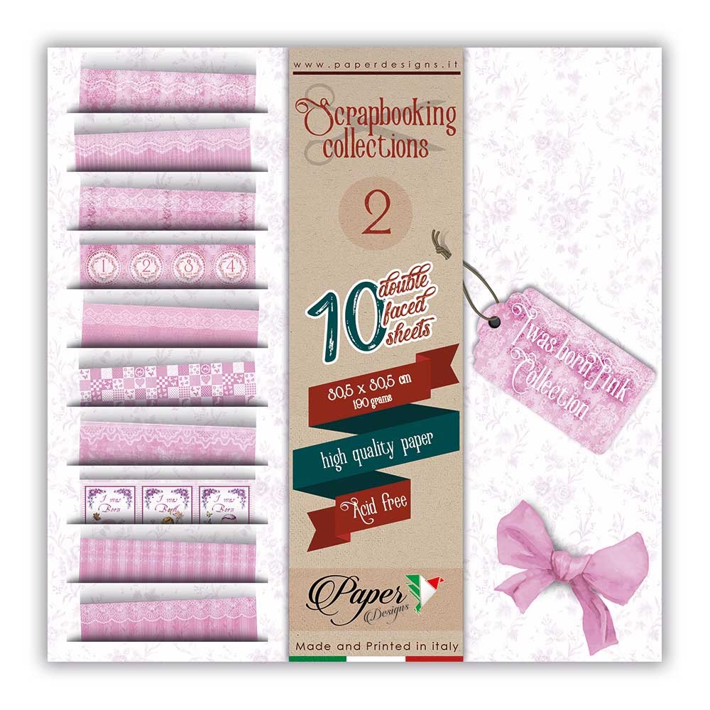 IWASBORNPINK_COLLECTION. Scrapbooking colección