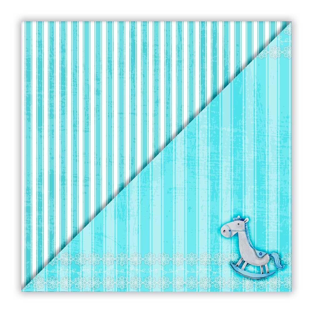 IWASBORNBLUE - 009. Scrapbooking foglio singolo