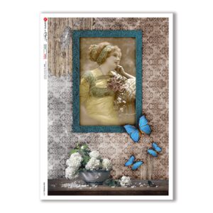 OLD-PHOTOS-0090. Victorian Rice Paper for decoupage.