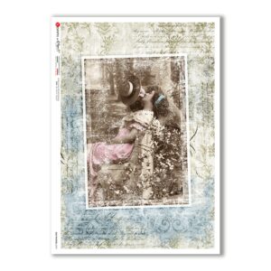OLD-PHOTOS-0093. Victorian Rice Paper for decoupage.