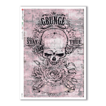 SKULL-0010. Skull Rice Paper for decoupage.