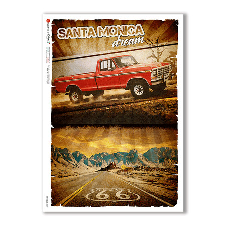 VEHICLES-0029. Vehicles Rice Paper for decoupage.