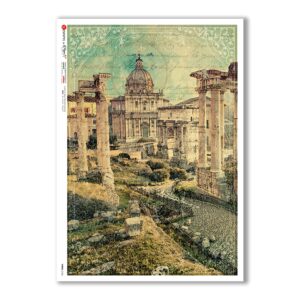 VIEWS-0156. Landscape Rice paper for the decoupage.