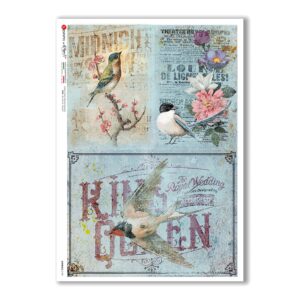 ANIMALS-0140. Animals Rice Paper for decoupage.