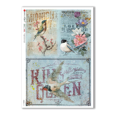 ANIMALS-0140. Animals Rice Paper for decoupage.