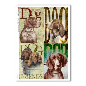 ANIMALS-0141. Animals Rice Paper for decoupage.
