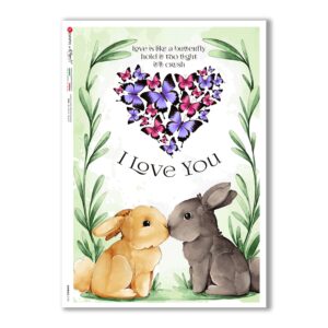 ANIMALS-0143. Animals Rice Paper for decoupage.