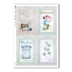 COUNTRY-0063. Country Rice Paper for decoupage.