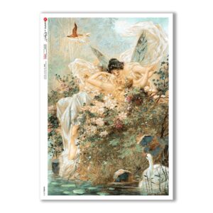 FAIRIES-0070. Rice Paper for decoupage fairies.