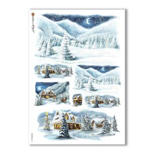 CHRISTMAS-0200. Christmas Rice Paper for decoupage.
