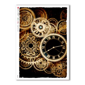 TIME-0021. Watches Rice paper for the decoupage.