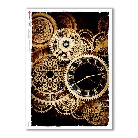 TIME-0021. Watches Rice paper  for the decoupage.