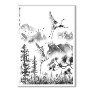 ANIMALS-0151. Animals Rice Paper for decoupage.