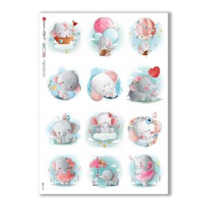 BABY-0080. Rice paper baby for decoupage.