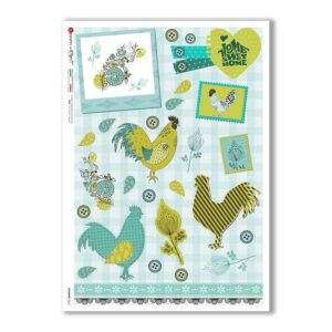 COUNTRY-0065. Country Rice Paper for decoupage.