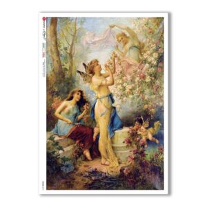 FAIRIES-0074. Rice Paper for decoupage fairies.