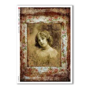 OLD-PHOTOS-0098. Victorian Rice Paper for decoupage.