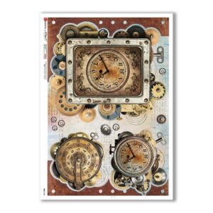 TIME-0026. Watches Rice paper for the decoupage.