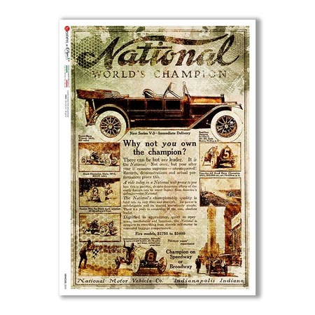 VEHICLES-0045. Vehicles Rice Paper for decoupage.