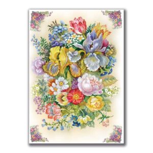 GF-FLOWERS-013. Rice paper large format