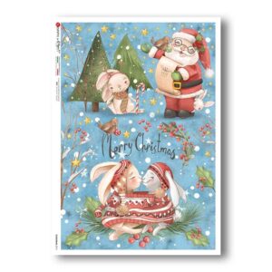 CHRISTMAS-0315. Christmas Rice Paper for decoupage.