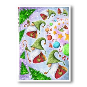CHRISTMAS-0317. Christmas Rice Paper for decoupage.