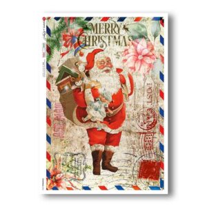 CHRISTMAS-0332. Victorian Christmas Rice Paper for decoupage.