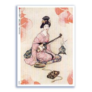 FOLK-0093. Rice Paper ethnic for decoupage.