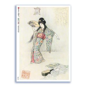 FOLK-0095. Rice Paper ethnic for decoupage.