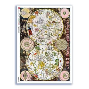 OLD-MAPS-0044. Old maps Rice Paper for decoupage.