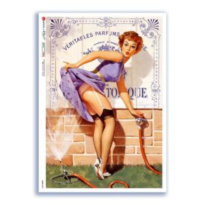 PINUP-0029. Pin-Up Rice Paper for decoupage.
