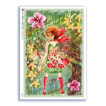 SCENE-0111. Pictorial Rice Paper for decoupage.