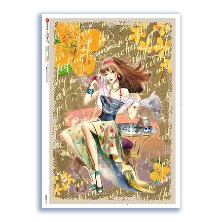SCENE-0114. Pictorial Rice Paper for decoupage.
