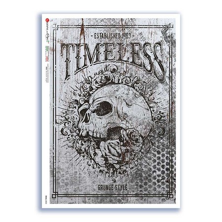 SKULL-0023. Skull Rice Paper for decoupage.