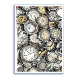 TIME-0028. Watches Rice paper for the decoupage.