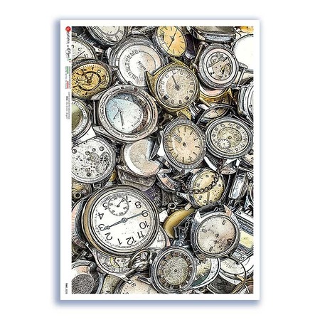 TIME-0028. Watches Rice paper  for the decoupage.