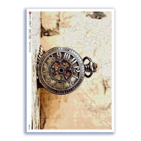 TIME-0030. Watches Rice paper  for the decoupage.
