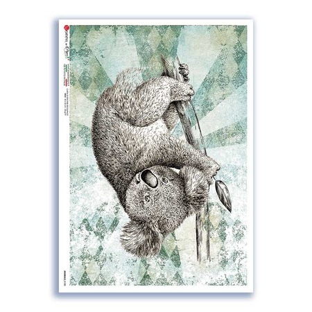 ANIMALS-0188. Animals Rice Paper for decoupage.