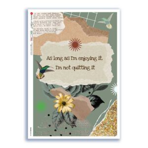 PHRASES-0043-UK. Phrases Rice Paper for decoupage.