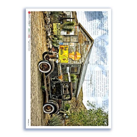 VEHICLES-0059. Vehicles Rice Paper for decoupage.