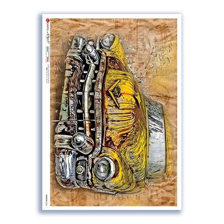 VEHICLES-0060. Vehicles Rice Paper for decoupage.