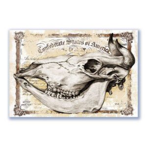 GF-SKULLS-016. Rice paper large format
