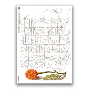 CALLIGRAPHY-0002. Rice paper calligraphy for decoupage.
